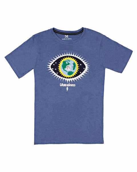 iAwaken® Unisex Short Sleeve Fitted T :: BLUE