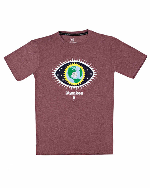 iAwaken® Unisex Short Sleeve Fitted T :: MAROON