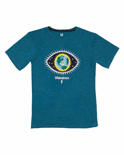 iAwaken® Unisex Short Sleeve Fitted T :: TEAL